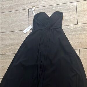 Avery Black Strapless Sweetheart Gown for Prom